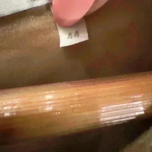 MaxMara Womens Knit Long‎ Sleeve Dress Size 44 Tan 100% Virgin Wool | Italian - Picture 7 of 8